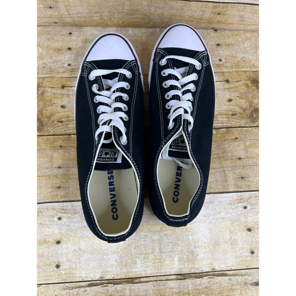 Converse Chuck Taylor All Star Low Top Black Canvas Men Shoes Size 10.5 No Box - Picture 5 of 8